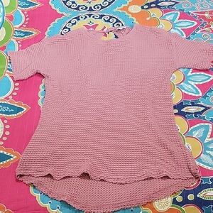 BKE Womens Mauve Open Back Knit Top Size M Medium NWT New